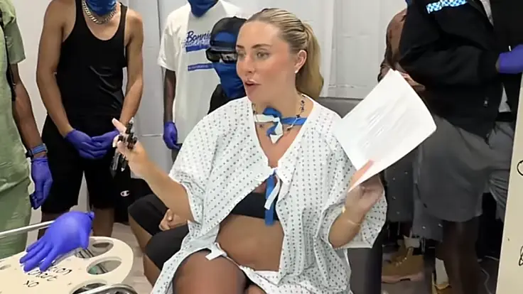 Bonnie Blue's outrageous stunt has been teased for the first time. Credit: TikTok/@bonniebluebabycam