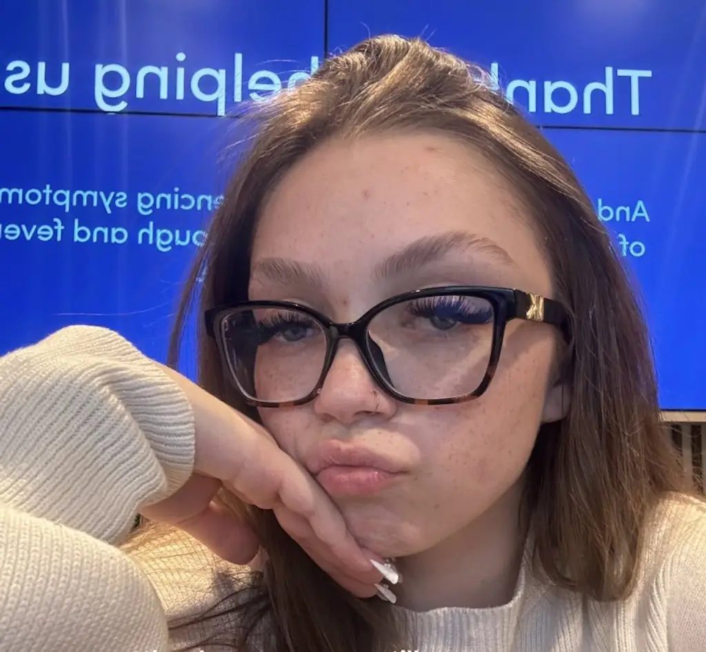 Aida Burkins found her ears wouldn't pop after a flight. Credit: TikTok/Aida Burkins