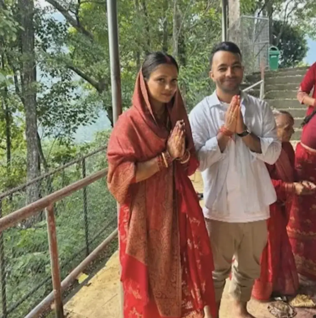 Pramod Poudel's wife has gone missing following the floods in Nepal. Credit: Family handout
