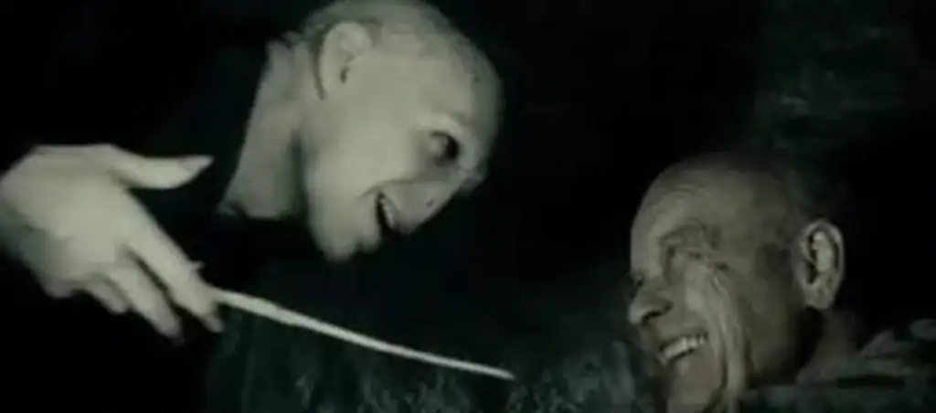 Michael Byrne played Grindelwald in The Deathly Hallows: Part 1. Credit: Warner Bros.
