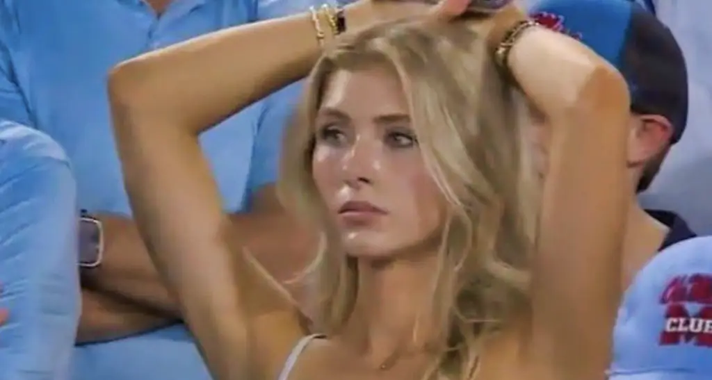 Sara M. Smith, also known widely as the 'Ole Miss fan', has revealed the disturbing messages she has received after going viral. Credit: X/ESPN