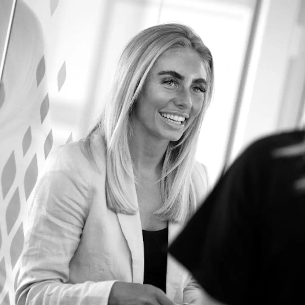 Bonnie Blue - real name Tia Billinger - back in her corporate days. Credit: LinkedIn