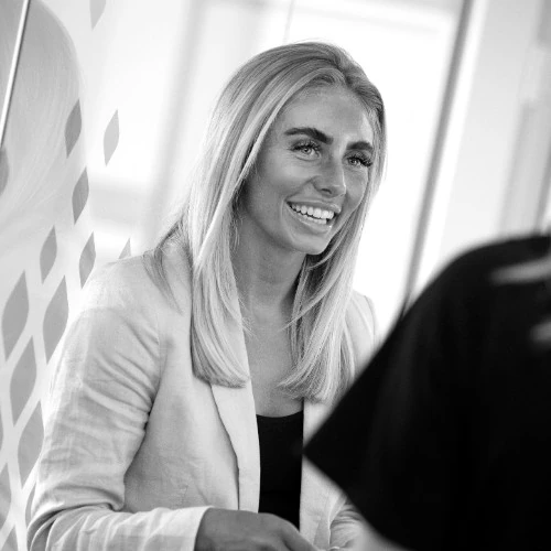 Bonnie Blue - real name Tia Billinger - back in her corporate days. Credit: LinkedIn