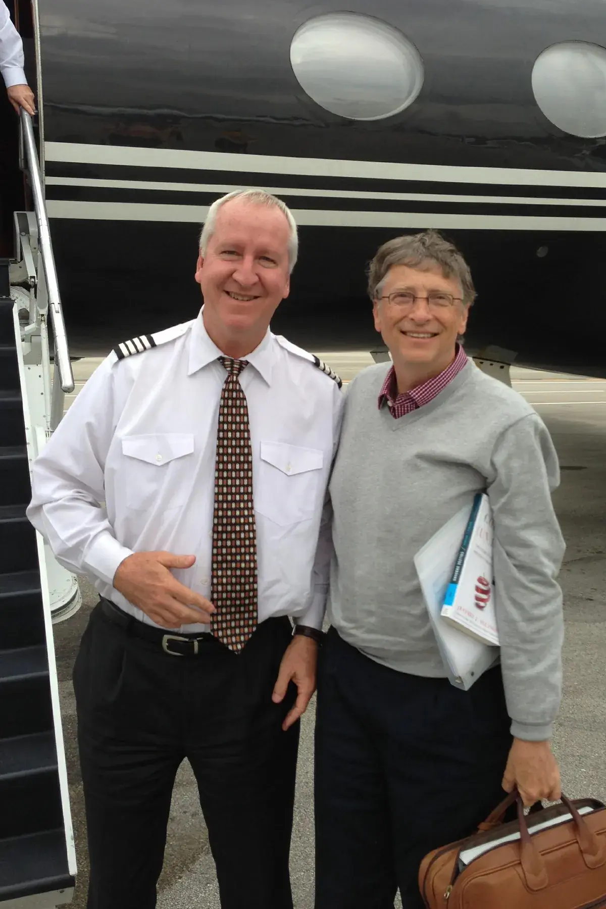 Bill Gates outside a plane. Credit: House Committee on Oversight and Government Reform
