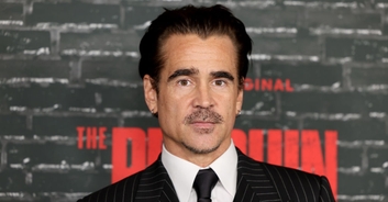 Actor Colin Farrell completes marathon while pushing friend in a wheelchair