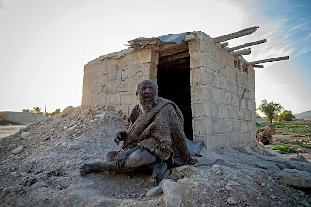 It took Haji over 60 years to agree to wash. Credit: /AFP via Getty Images