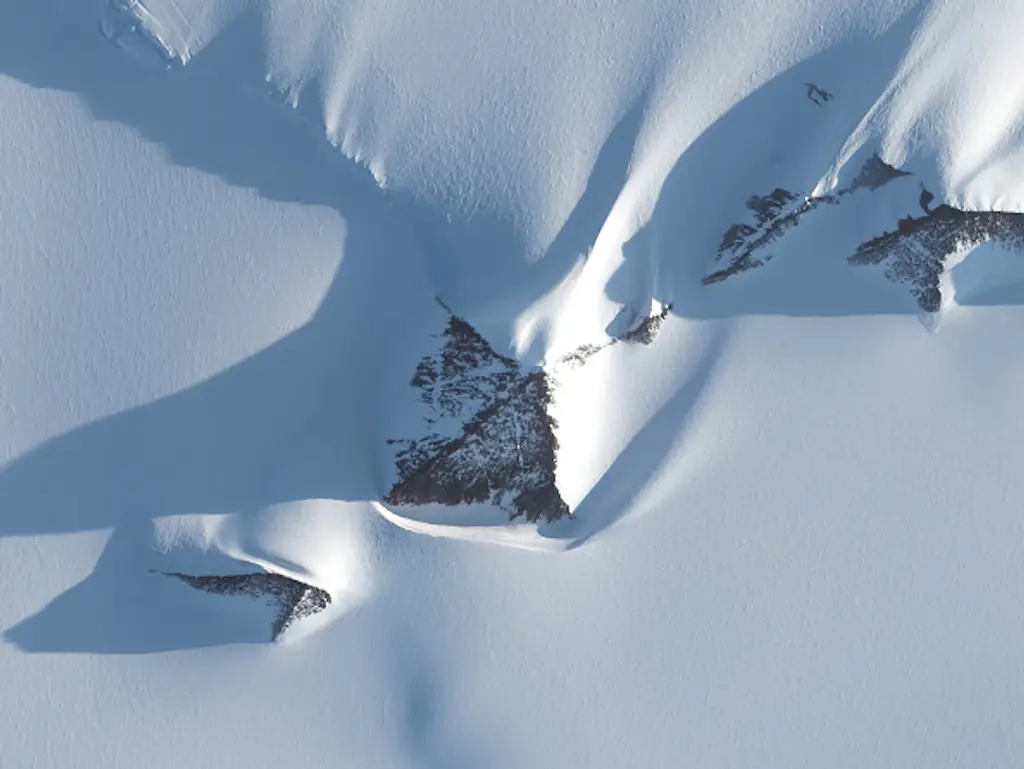 Antarctica Peaks. Credit: Satellite image (c) 2021 Maxar Technologies/Getty