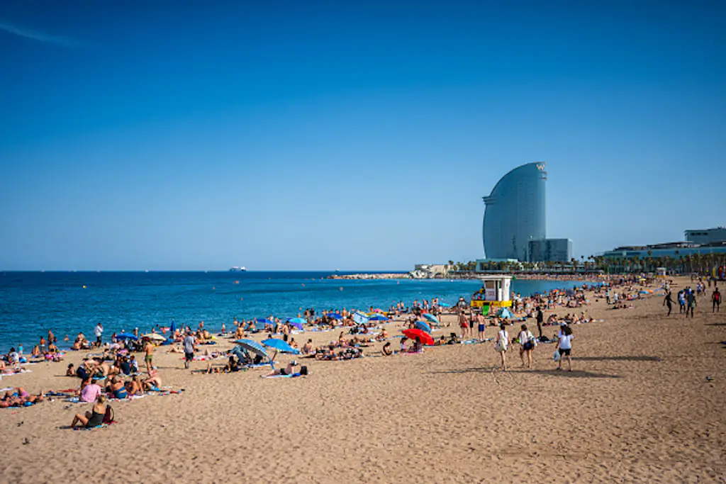 La Barceloneta Beach - where James Gracey was last seen. Credit: Nano Calvo / VWPics/ Universal Images Group via Getty Images