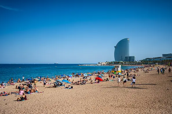 La Barceloneta Beach - where James Gracey was last seen. Credit: Nano Calvo / VWPics/ Universal Images Group via Getty Images
