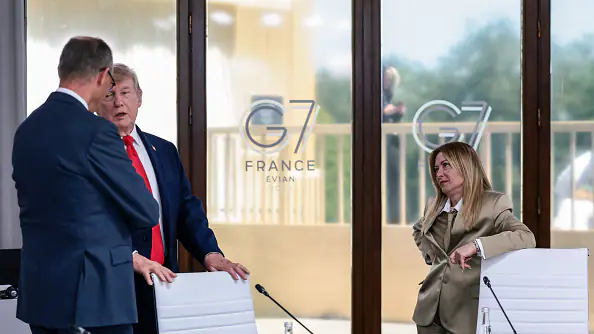 Donald Trump and Giorgia Meloni