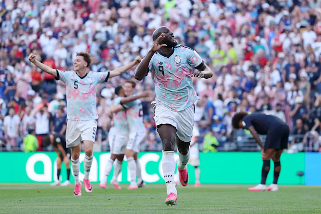 Romelu Lukaku and Belgium appeared to mock Donald Trump as they sent tournament co-hosts, the USA, out with an emphatic 4-1 win. Credit:  Maja Hitij - FIFA/FIFA via Getty Images