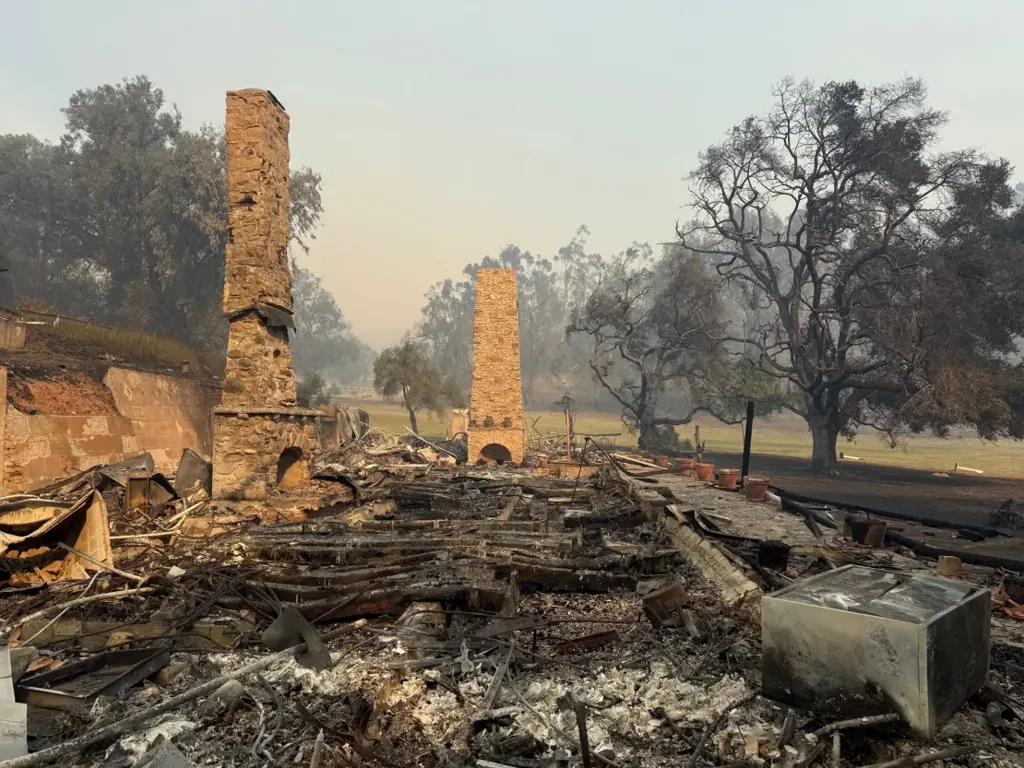 Will Rogers’ former ranch house was destroyed by the Palisades Fire. Credit: California State Parks