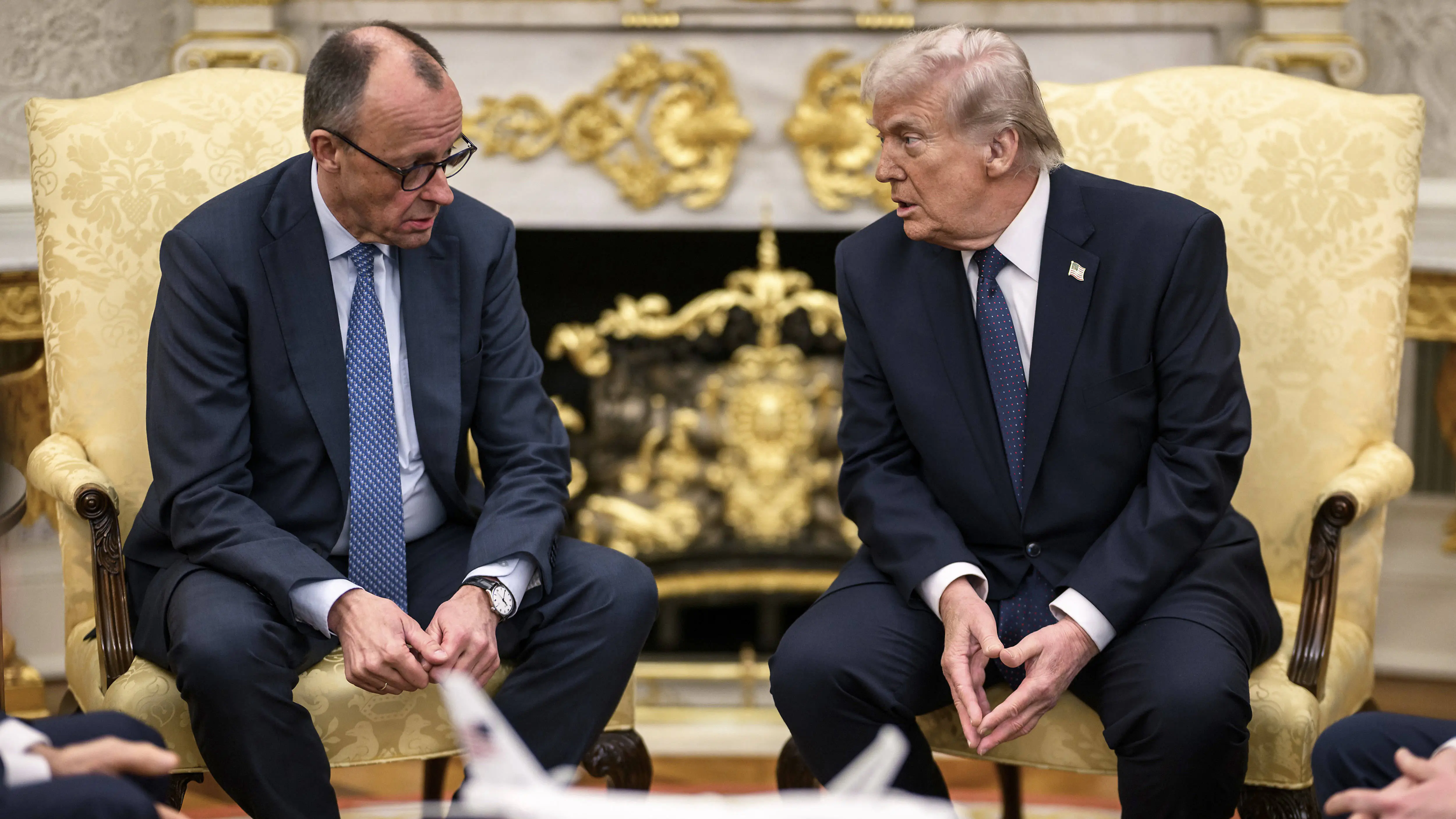 Donald Trump with German Chancellor Friedrich Merz. Credit: IMAGO/Zuma Press Wire