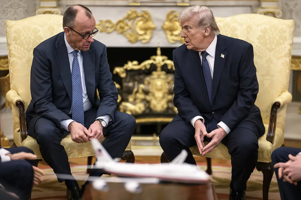 Donald Trump with German Chancellor Friedrich Merz. Credit: IMAGO/Zuma Press Wire