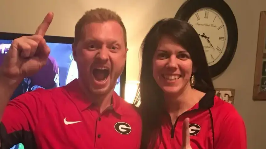 Jason Hughes and his wife. Credit: Facebook/Laura Palmer Hughes