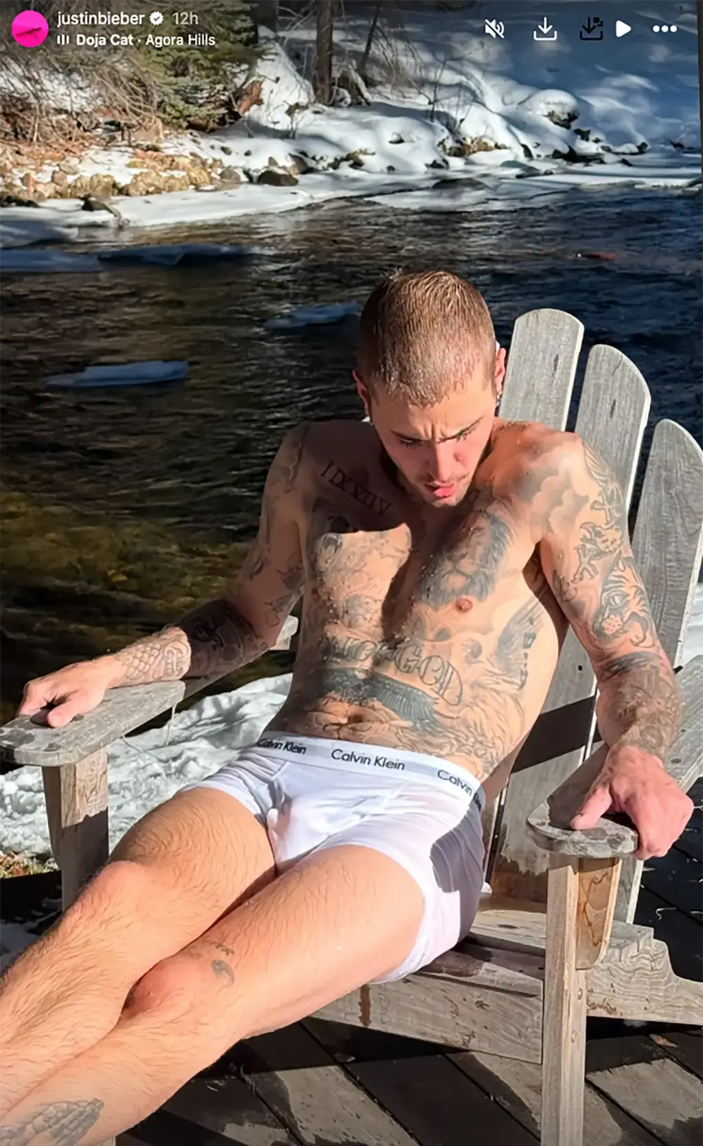 Fans got very hot under the collar. Credit: Justin Bieber / Instagram