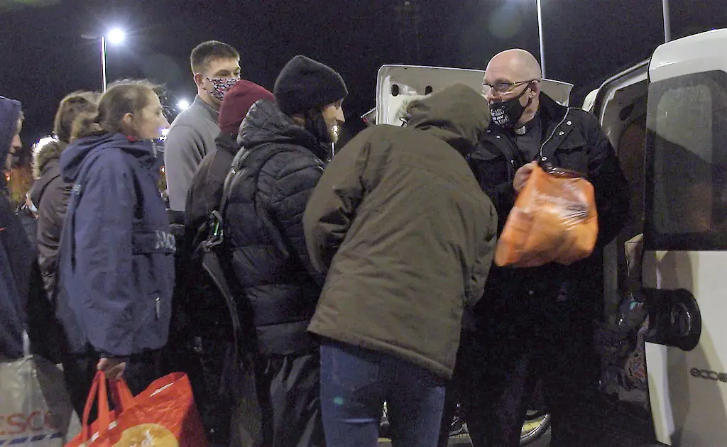Mick's Church on the Street helps feed and clothe homeless people. Credit: Pastor Mick Flemming