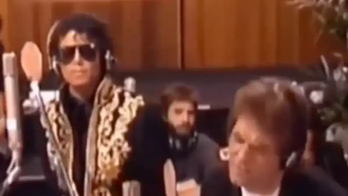 michael jackson filming we are the world