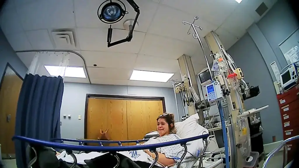 Taylor Parker was interrogated by police in the hospital. Credit: Bowie County District