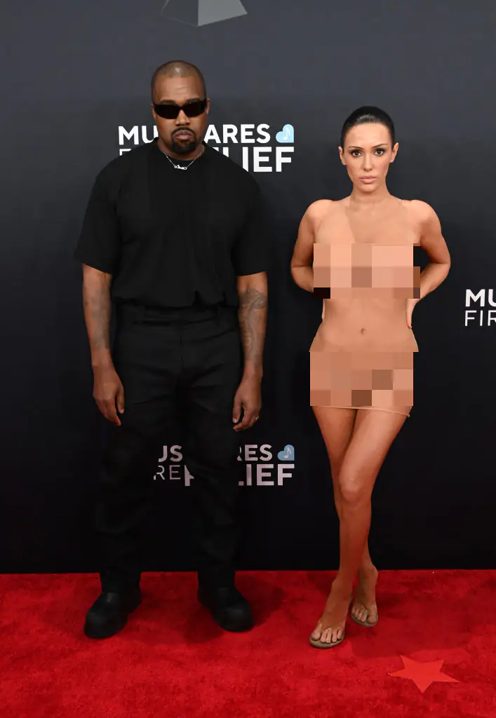 Bianca Censori stunned viewers with her outfit. Credit: Jon Kopaloff / Getty