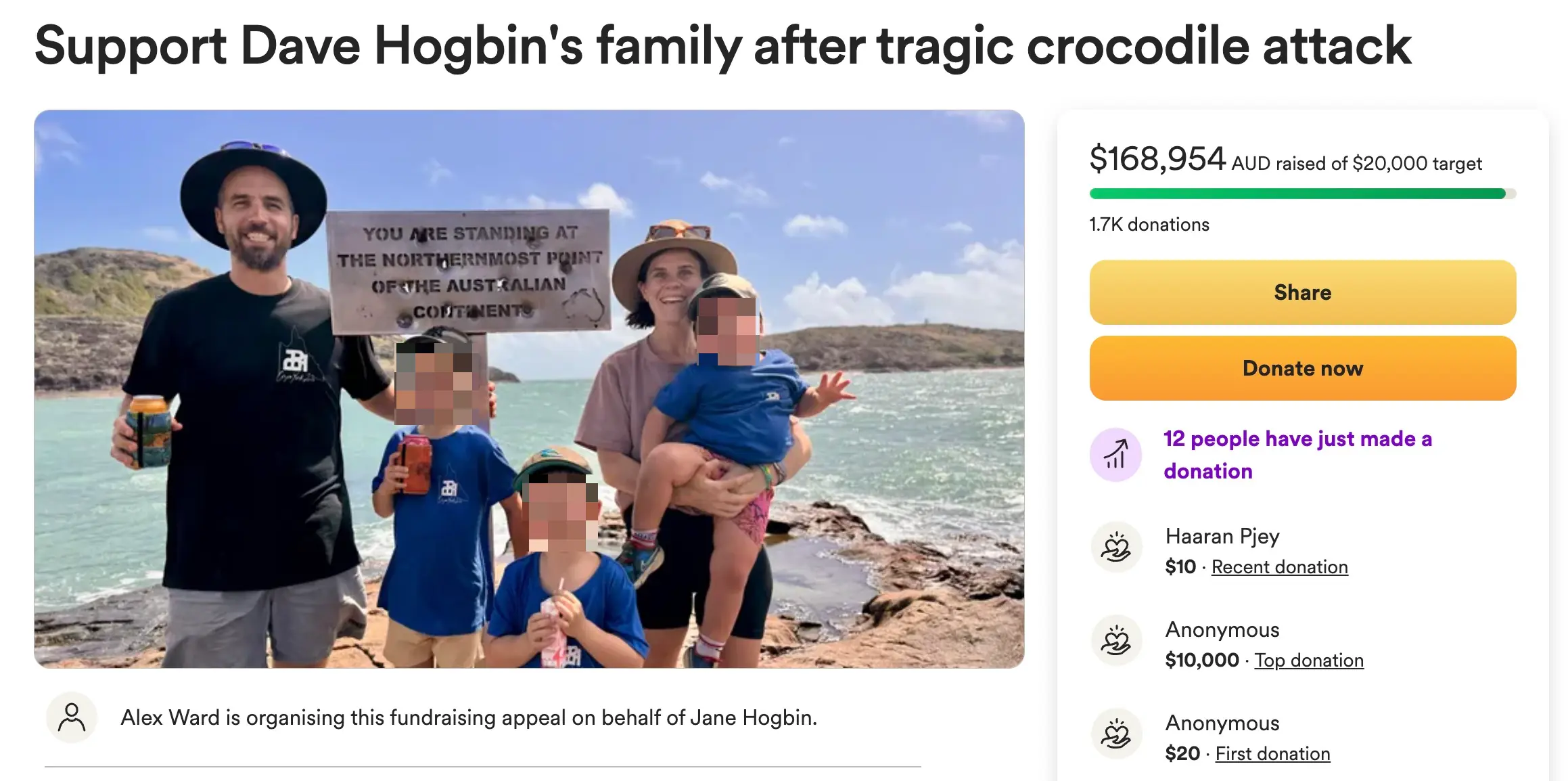 Final heroic act of doctor mauled to death in front of his family by crocodile