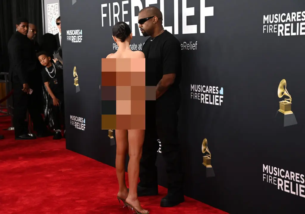 One kid couldn't help but sneak a closer look. Credit: Jon Kopaloff/WireImage/Getty