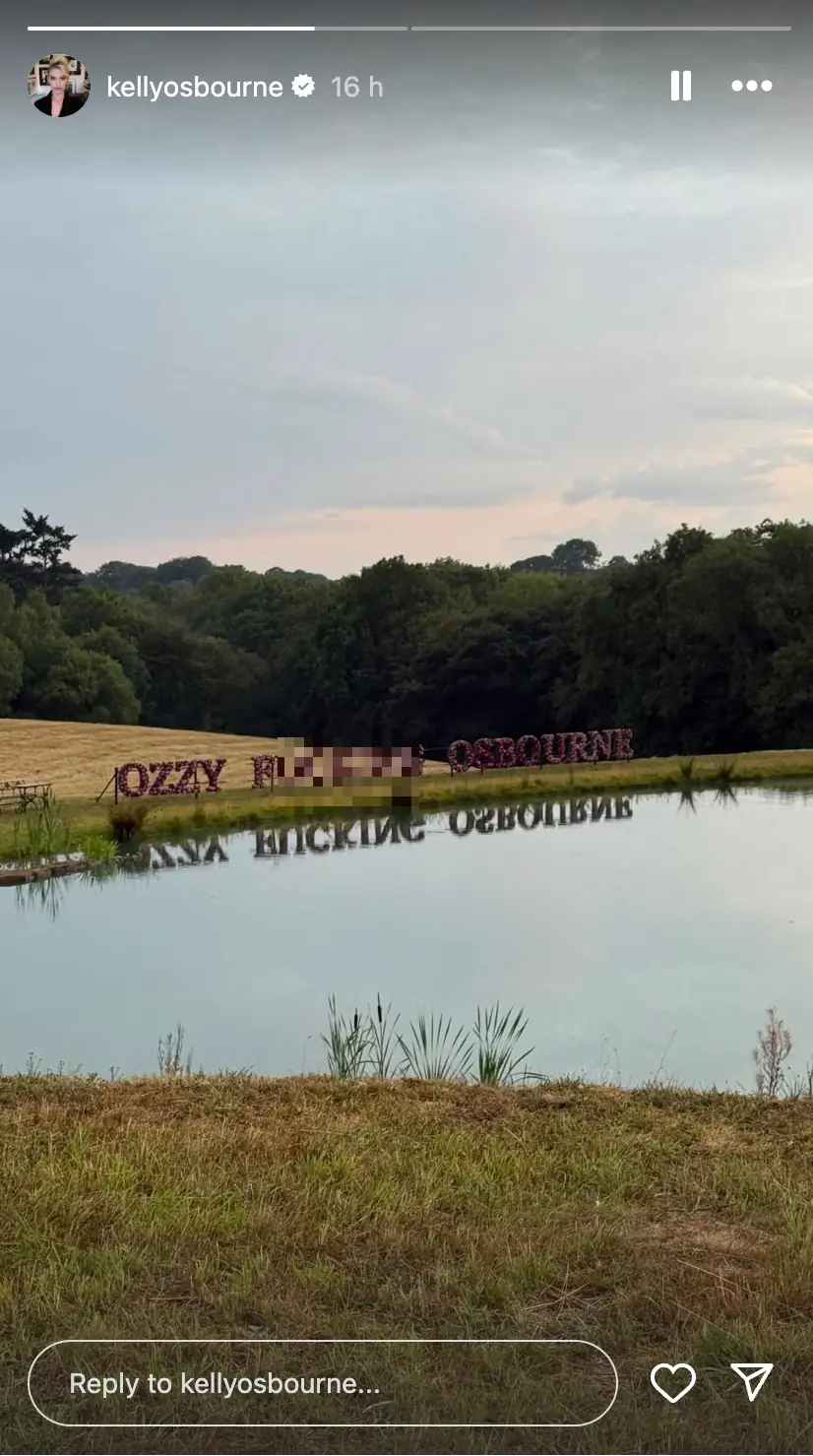 Daughter Kelly's unique tribute to her father. Credit: Instagram/kellyosbourne