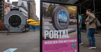 OnlyFans model who flashed New York City-Dublin portal reveals she made a fortune from the stunt