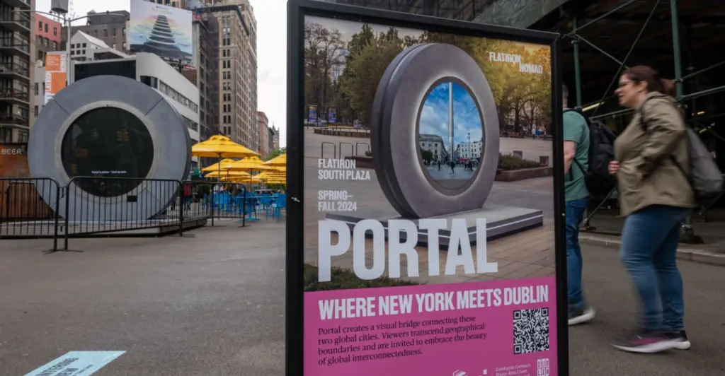 OnlyFans model who flashed New York City-Dublin portal reveals she made a fortune from the stunt