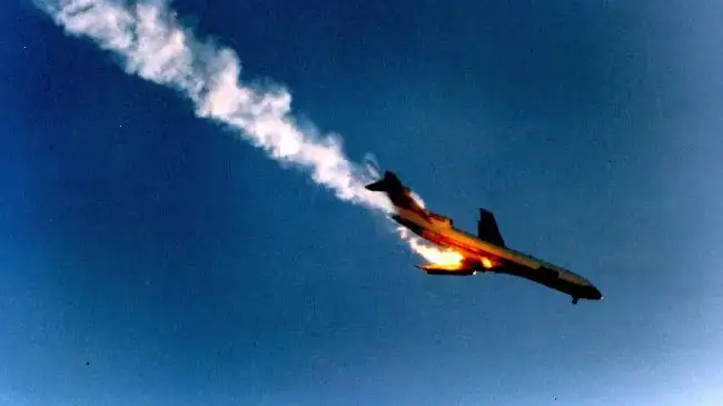 PSA 182 collided with a Cessna mid-air. Credit: San Diego Air and Space Museum Archive
