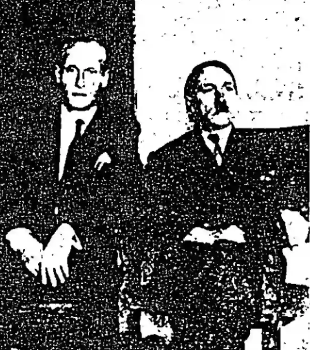 The former German soldier claimed that the man on the right was Hitler. Credit: CIA