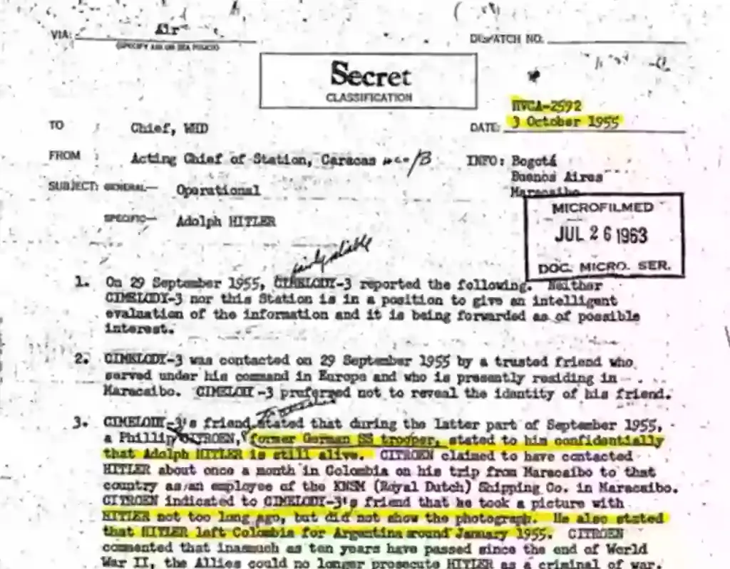 According to the document states that the claims made cannot be verified. Credit: CIA