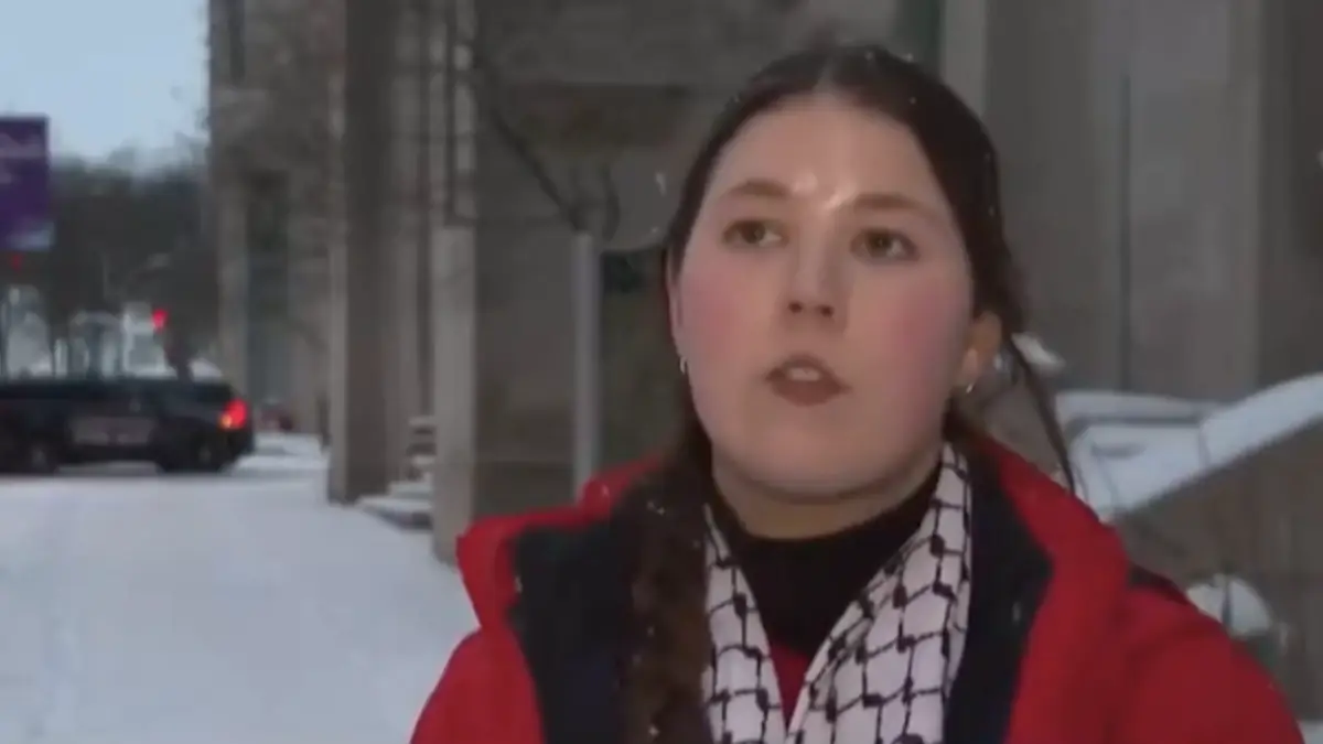 Protester arrested on live TV after speaking about opposition to US ...
