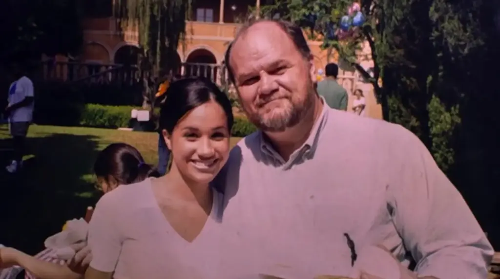 Thomas’ relationship with Meghan became strained in 2018 shortly before her wedding to Prince Harry. Credit: Channel 5
