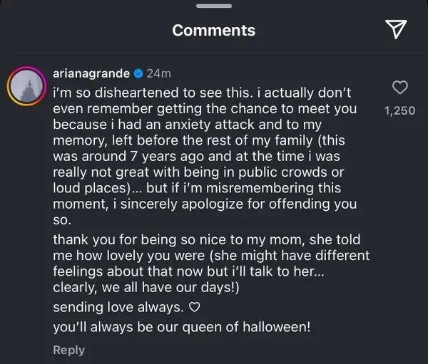 Ariana Grande Responds After Elvira Star Cassandra Peterson Calls ...