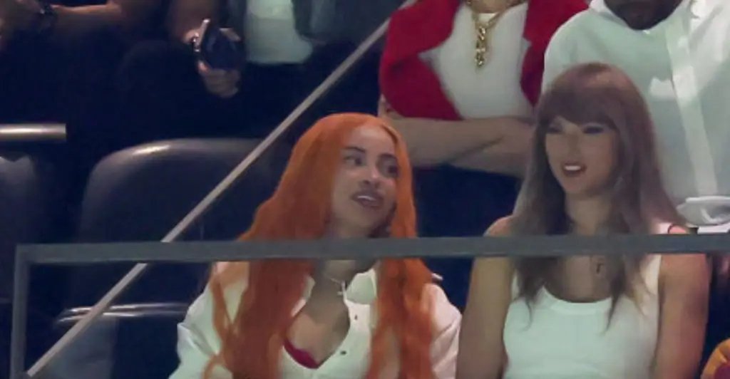 Taylor Swift appears to react to being booed by fans at Super Bowl LIX