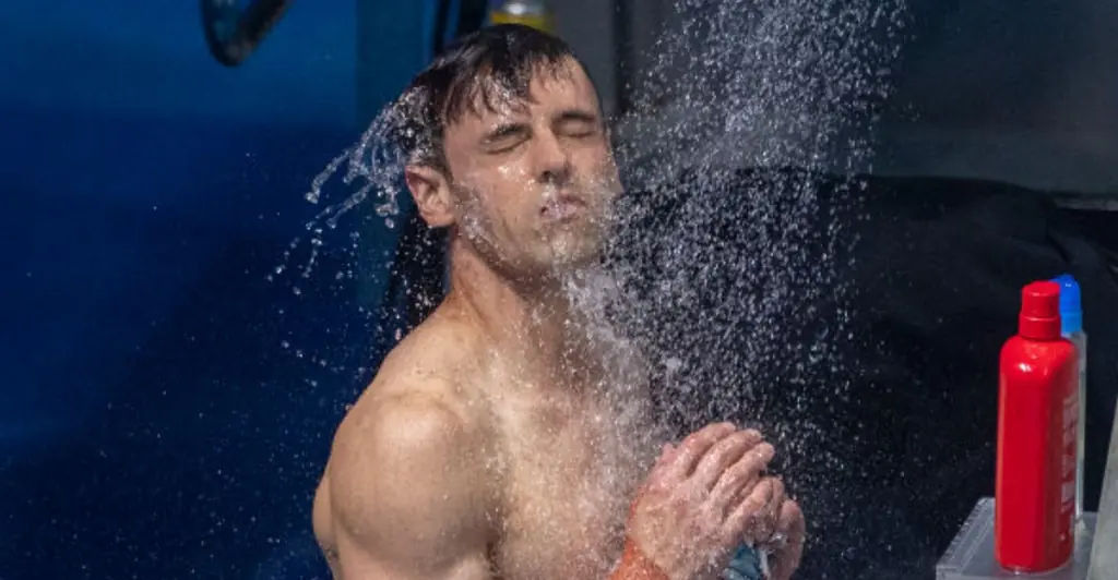 Why Olympic divers are seen showering after every dive
