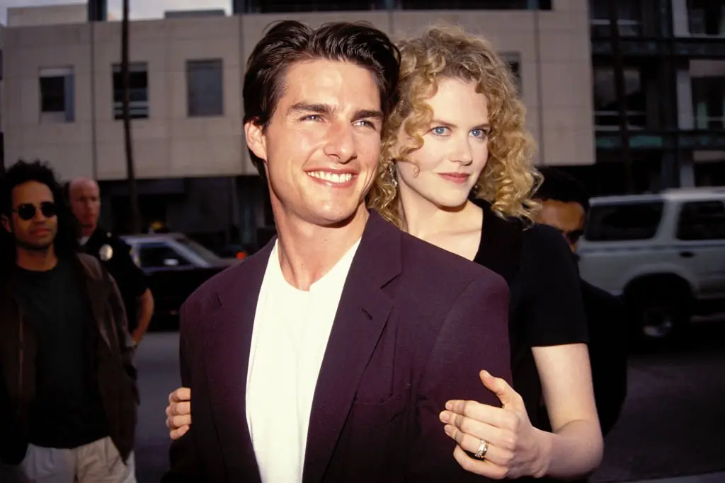 Tom Cruise and Nicole Kidman in Los Angeles 1992. Credit: Vinnie Zuffante / Getty
