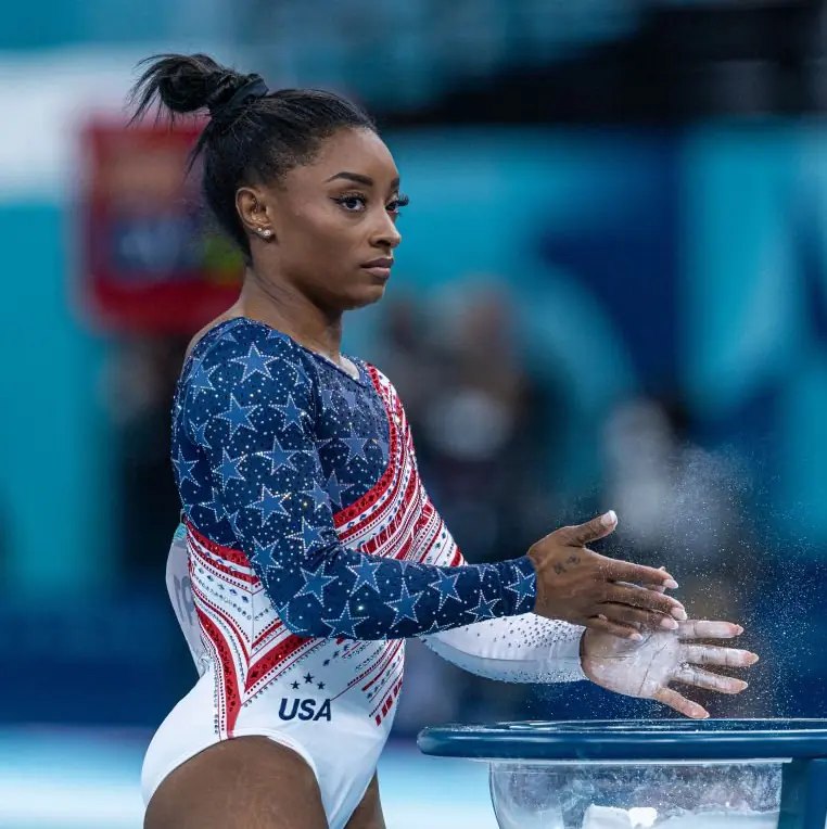 Simone Biles has come under fire. Credit: Aytac Unal/Anadolu via Getty Images