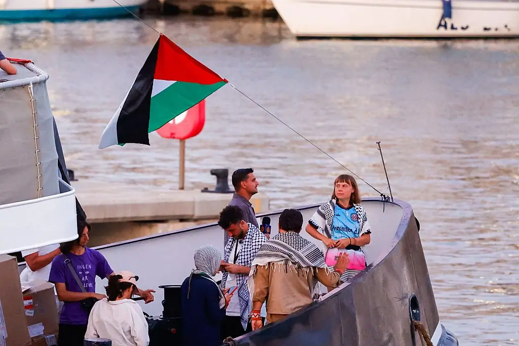 The Global Sumud Flotilla. Credit:	Europa Press News / Getty