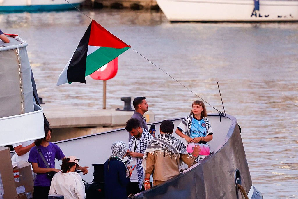 The Global Sumud Flotilla. Credit:	Europa Press News / Getty