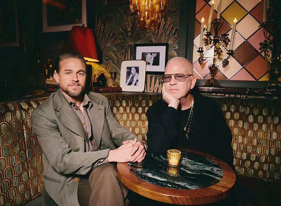 Charlie Hunnam and creator Ryan Murphy. Credit: Jenny Anderson / Getty