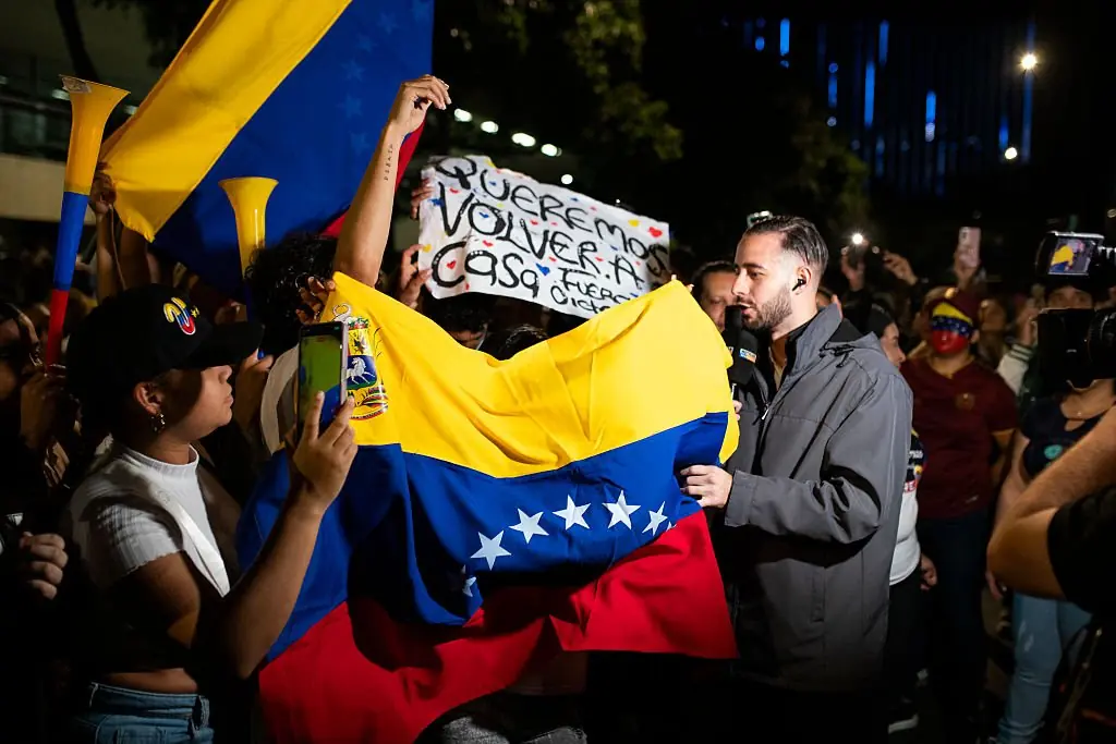 Venezuelan's have been celebrating Maduro's capture. Credit: Camilo Moreno/NurPhoto via Getty Images 