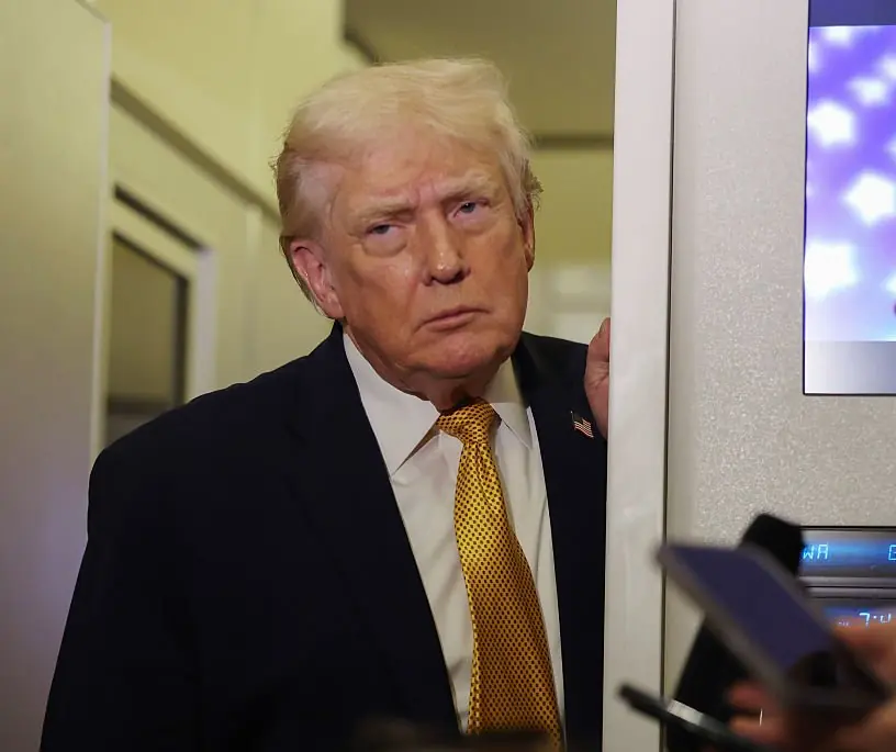 Trump made a major threat to three other countries. Credit: Joe Raedle / Getty