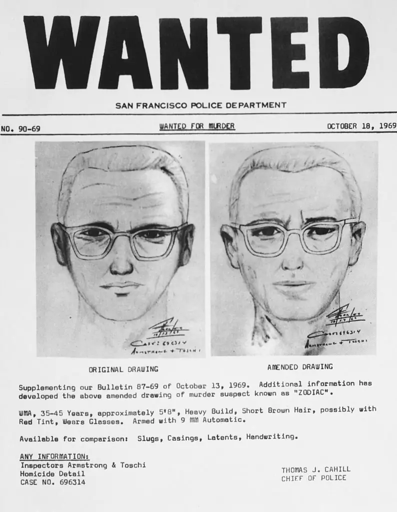 The Zodiac Killer was never caught. Credit: Bettmann / Getty