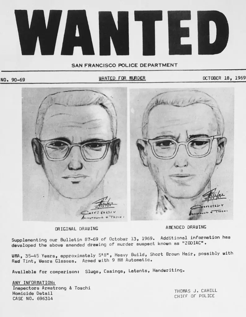 The Zodiac Killer was never caught. Credit: Bettmann / Getty