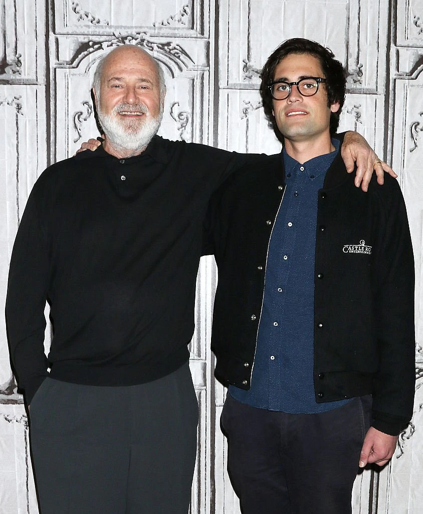 Rob and his son, Nick Reiner. Credit: Laura Cavanaugh/Getty Images.