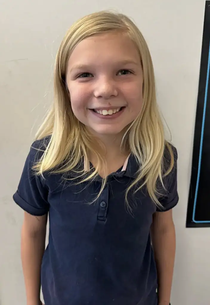 Rebekah escaped from her father’s apartment in 2024 and begged from help, only to be returned by police officers. Credit: GoFundMe.