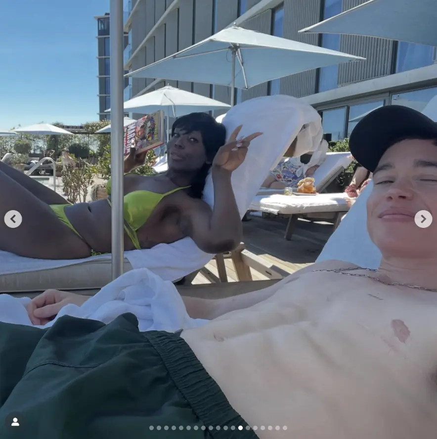 Elliot Page included a another shirtless photo in his carousel. Credit: Elliot Page / Instagram