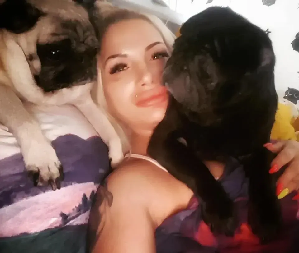 Adriana Neagoe’s body was found half-eaten in her apartment while her beloved pugs lay next to her. Credit: Facebook